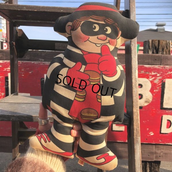 画像6: 80s Vintage McDonald's Pillow Doll Hamburglar 1987 (B690)