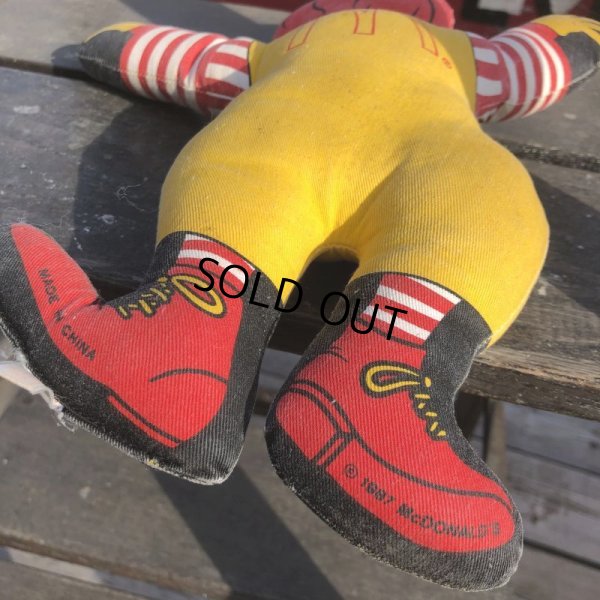 画像4: 80s Vintage McDonald's Pillow Doll Ronald 1987 (B689)