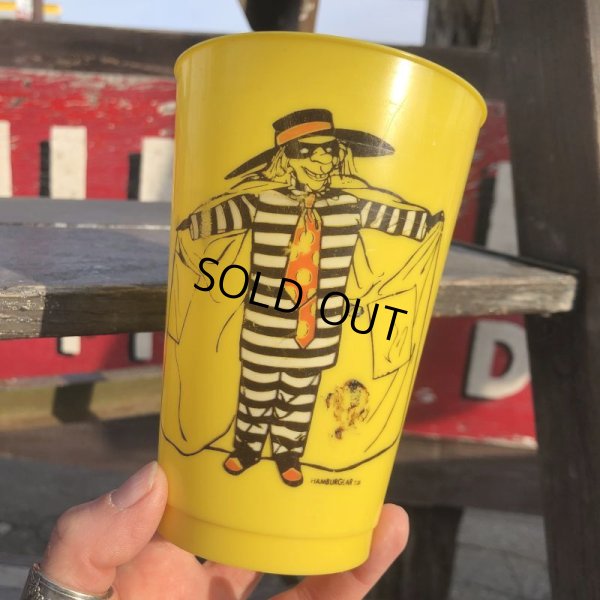 画像9: 70s Vintage McDonalds Hamburglar Plastic Cup (B962)