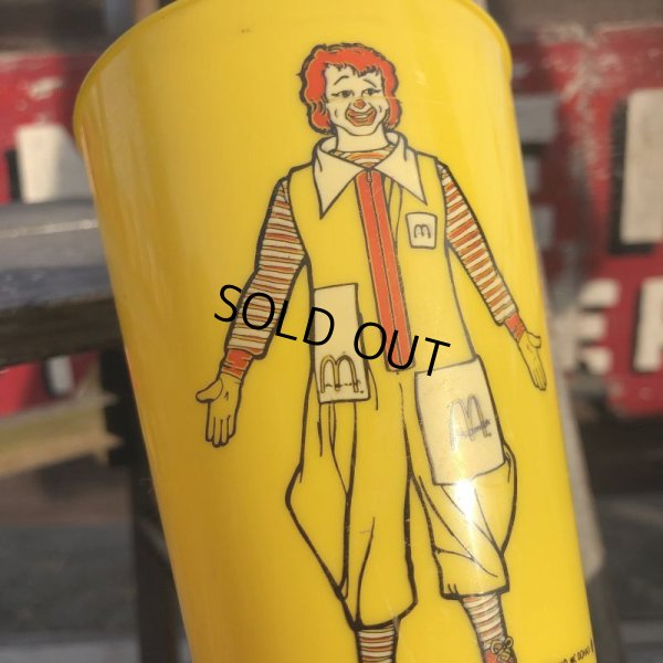 画像6: 70s Vintage McDonalds Ronald McDonald Plastic Cup (B963)