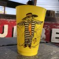 70s Vintage McDonalds Hamburglar Plastic Cup (B962)