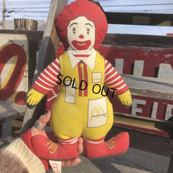 画像8: 80s Vintage McDonald's Pillow Doll Ronald 1984 (B138)