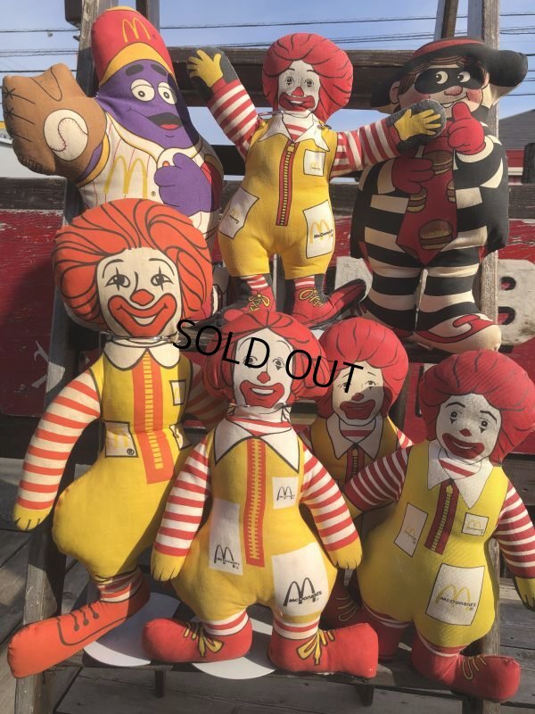 画像9: 80s Vintage McDonald's Pillow Doll Ronald 1984 (B138)