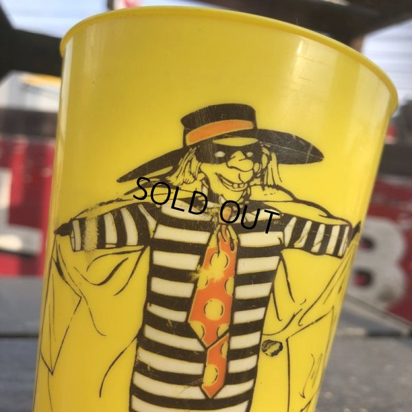 画像7: 70s Vintage McDonalds Hamburglar Plastic Cup (B962)