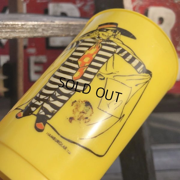 画像5: 70s Vintage McDonalds Hamburglar Plastic Cup (B962)