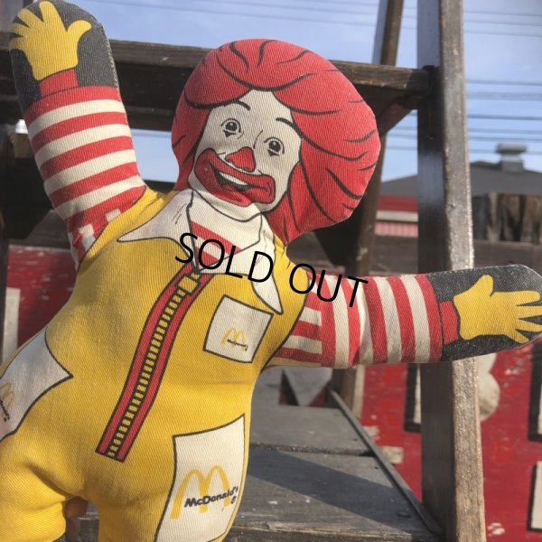 画像7: 80s Vintage McDonald's Pillow Doll Ronald 1987 (B689)