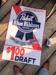 画像4: Vintage Pabst Blue Ribbon Beer Store Display Vinyl Banner Sign (B692)