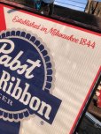 画像2: Vintage Pabst Blue Ribbon Beer Store Display Vinyl Banner Sign (B692) (2)