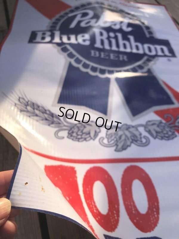 画像7: Vintage Pabst Blue Ribbon Beer Store Display Vinyl Banner Sign (B692)