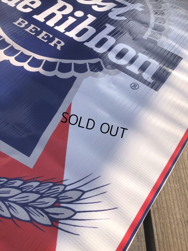 画像9: Vintage Pabst Blue Ribbon Beer Store Display Vinyl Banner Sign (B692)