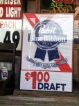 画像11: Vintage Pabst Blue Ribbon Beer Store Display Vinyl Banner Sign (B692)