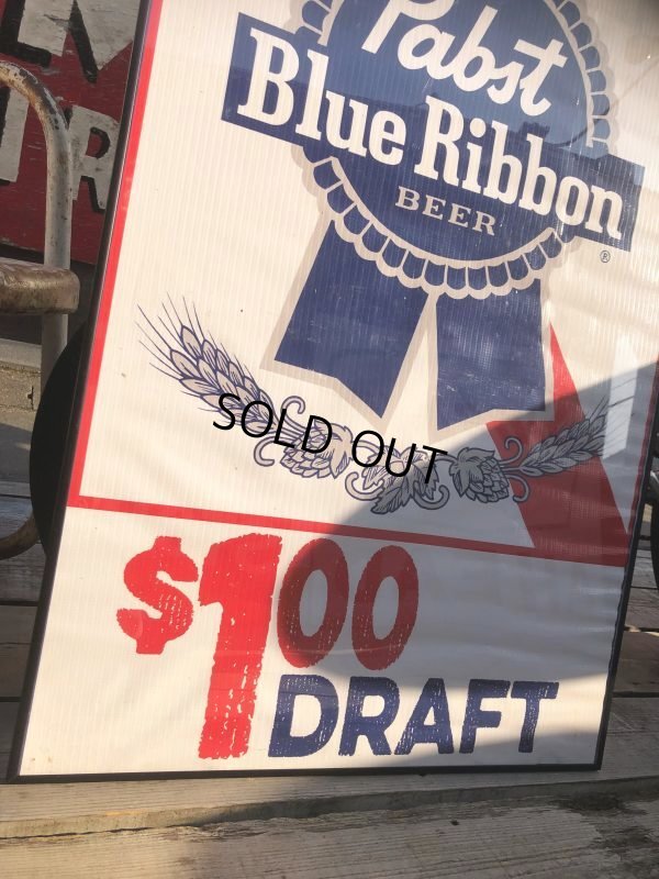 画像3: Vintage Pabst Blue Ribbon Beer Store Display Vinyl Banner Sign (B692)