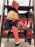 画像3: Vintage Stars and Stripes Uncle Sam 4th of July Humpty Dumpty Pillow Stuffed (B693)