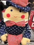 画像6: Vintage Stars and Stripes Uncle Sam 4th of July Humpty Dumpty Pillow Stuffed (B693)