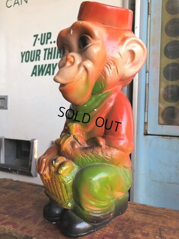 画像2: Vintage Carnival Chalkware Monkey Bank (B566)