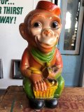 Vintage Carnival Chalkware Monkey Bank (B566)