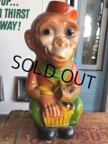 Vintage Carnival Chalkware Monkey Bank (B566)