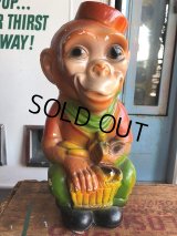 Vintage Carnival Chalkware Monkey Bank (B566)