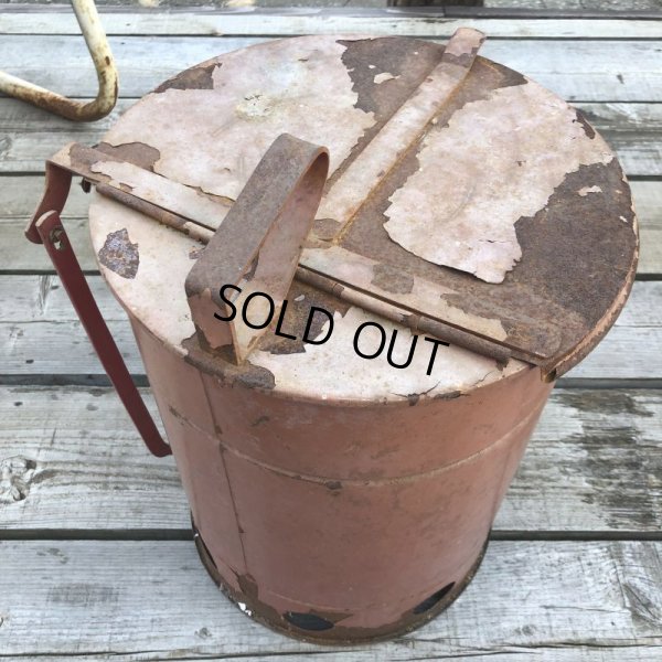 画像10: Vintage Metal Trush Can (B702)