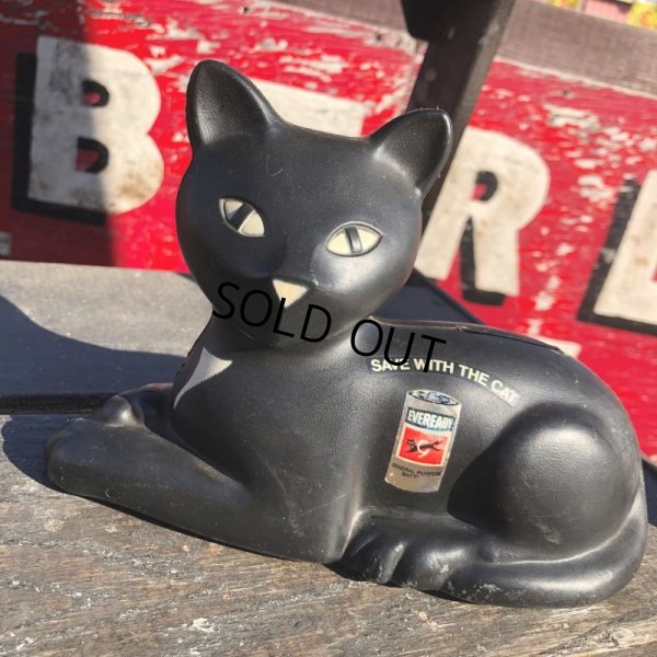 画像6: 80s Vintage Eveready Batteries Save With the Cat Coin Bank (B704)