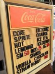 画像2: Vintage Advertising Coca-Cola Menu Board Sign (B707) (2)