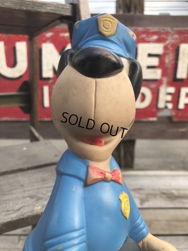 画像9: Vintage DELL Huckleberry Hound Police Rubber Vinyl Doll (B714)