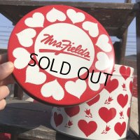 Vintage Mrs. Fields Valentine Chocolates Candy Tin Can (B716)