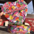 Vintage Necco Valentine Chocolates Candy Tin Can (B721)