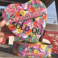 Vintage Necco Valentine Chocolates Candy Tin Can (B721)