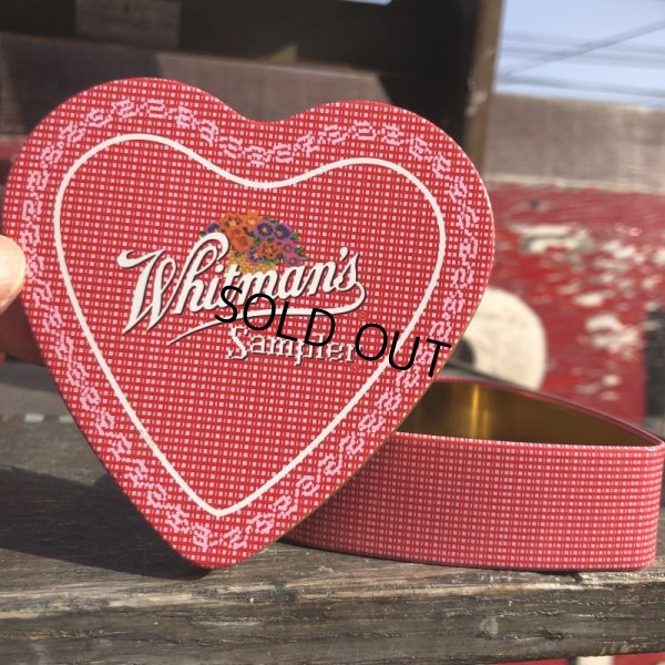 画像1: Vintage Whitman's Valentine Chocolates Candy Tin Can (B719)