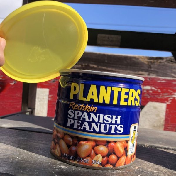 画像1: Vintage Planters Spanish Peanuts Tin Can (B736)