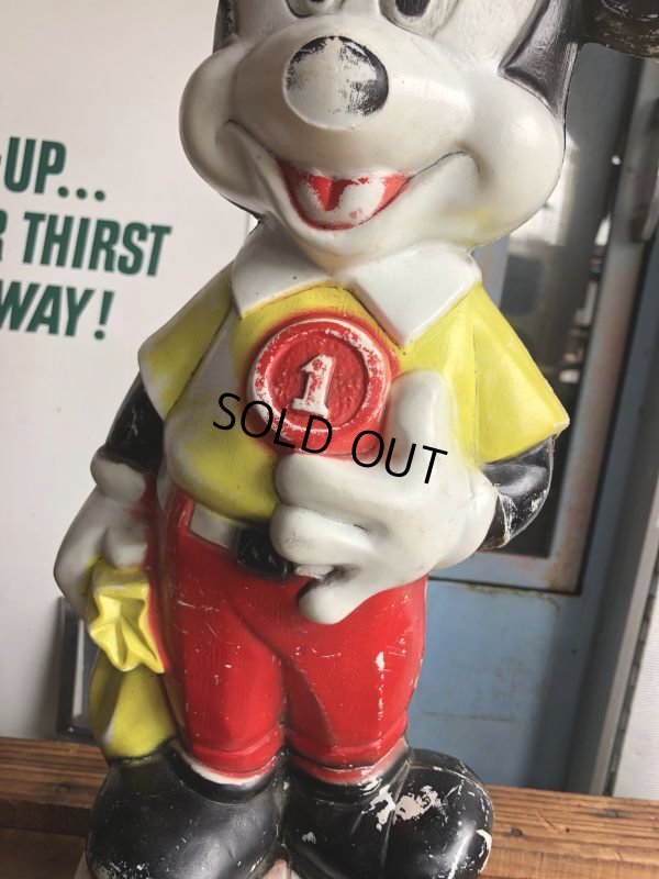 画像7: 60s Vintage Mickey Mouse Blow Mold Plastic Coin Bank 49cm (B746)