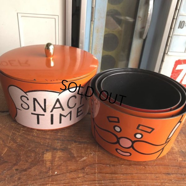 画像12: 70s Vintage Snack Time Nesting Bowls Containers (B749)