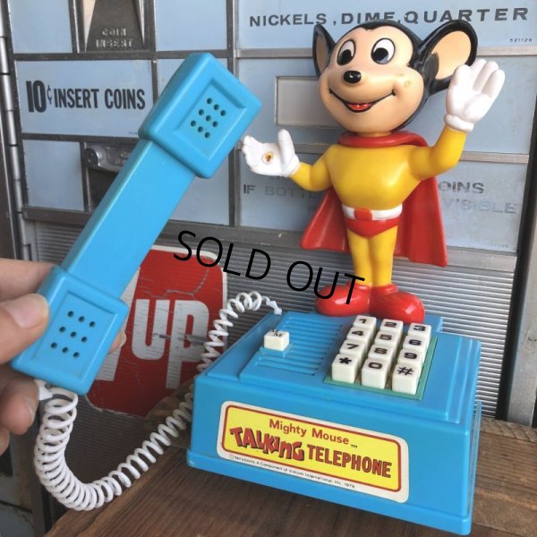 画像2: 70s Vintage Mighty Mouse Talking Telephone (B748) 