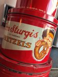 画像13: 70s Vintage Tom Sturgis Pretzels Advertising Tin cans SET (B750)