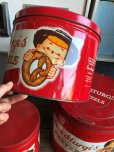 画像14: 70s Vintage Tom Sturgis Pretzels Advertising Tin cans SET (B750)