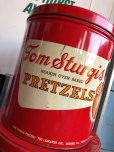 画像11: 70s Vintage Tom Sturgis Pretzels Advertising Tin cans SET (B750)
