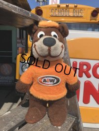 70s Vintage A&W Root Beer Rooty Bear Plush (B753)