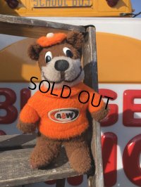70s Vintage A&W Root Beer Rooty Bear Plush (B754)
