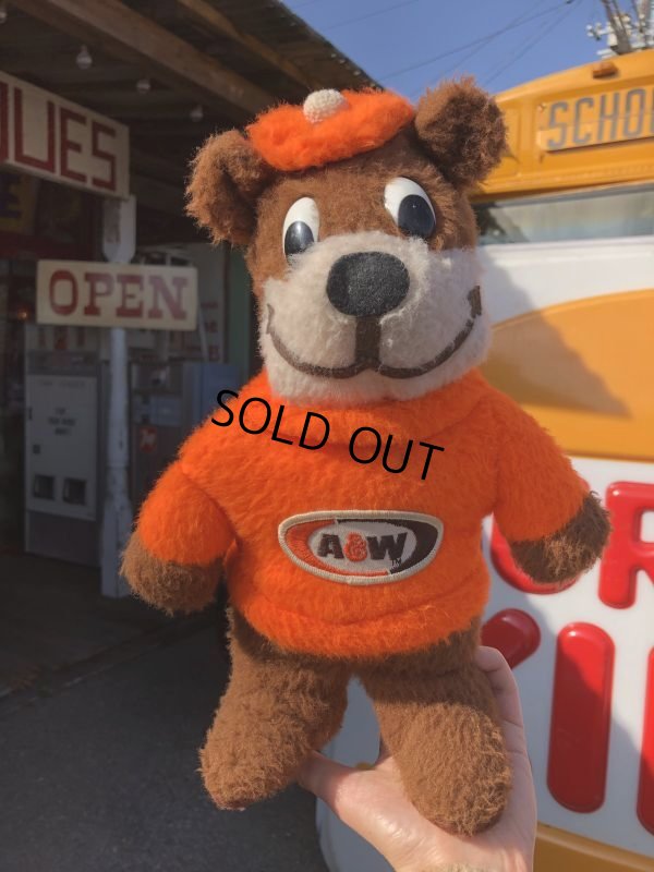 画像10: 70s Vintage A&W Root Beer Rooty Bear Plush (B754)