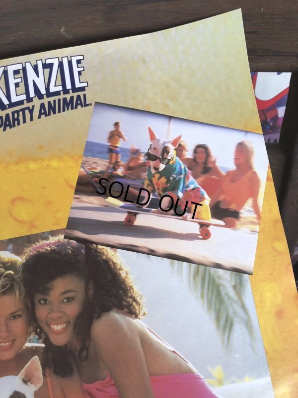 画像3: 80s Vintage Budweiser Advertising Bud Light Spuds MacKenzie Poster Store Sign (B755) 