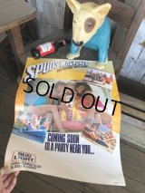 80s Vintage Budweiser Advertising Bud Light Spuds MacKenzie Poster Store Sign (B755) 