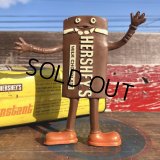  80s Vintage Hershey's Advertising Chocolate Bar Bendable Figure (B757) 　