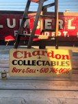 画像2: Vintage Ravenwood Chardon COLLECTIBLES BUY & SELL Hand Paint Wooden Sign (B758)  (2)