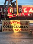 画像1: Vintage Ravenwood Chardon COLLECTIBLES BUY & SELL Hand Paint Wooden Sign (B758)  (1)