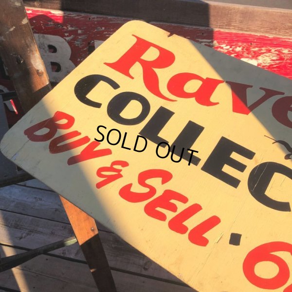 画像3: Vintage Ravenwood Chardon COLLECTIBLES BUY & SELL Hand Paint Wooden Sign (B758) 