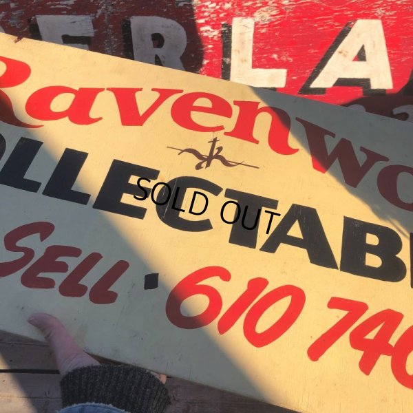 画像5: Vintage Ravenwood Chardon COLLECTIBLES BUY & SELL Hand Paint Wooden Sign (B758) 