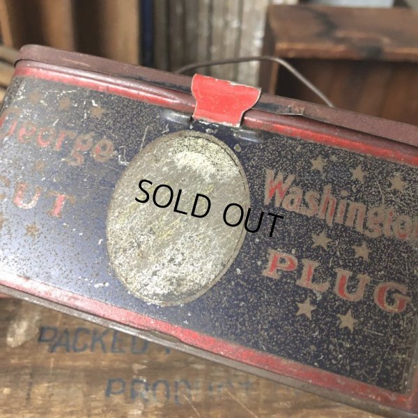 画像7: Vintage Advertising Tin Can George Washington Cut Plug (B763)