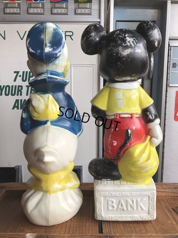 画像13: 60s Vintage Donald Duck Blow Mold Plastic Coin Bank 47cm (B747)