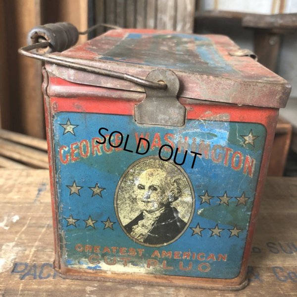 画像12: Vintage Advertising Tin Can George Washington Cut Plug (B775)